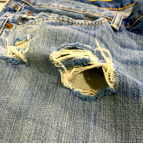 Men’s LEVI STRAUSS & CO #514 distressed jeans 40x30 - Picture 6 of 8